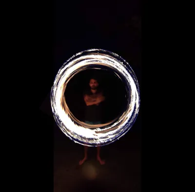 Fire spinning